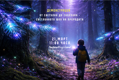 „От светулка до скорпион – светлинното шоу на природата“ на 21 март